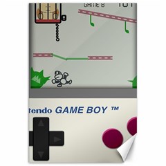 Game Boy White Canvas 20  X 30  by Sudhe