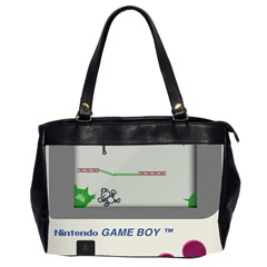 Game Boy White Oversize Office Handbag (2 Sides) by Sudhe