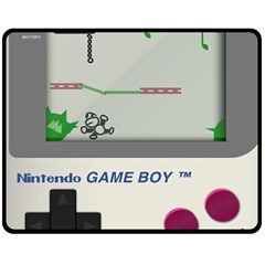 Game Boy White Fleece Blanket (medium)  by Sudhe