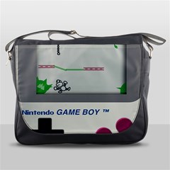 Game Boy White Messenger Bag by Sudhe