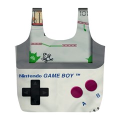 Game Boy White Full Print Recycle Bag (l) by Sudhe