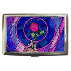 Enchanted Rose Stained Glass Cigarette Money Case by Sudhe