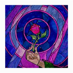 Enchanted Rose Stained Glass Medium Glasses Cloth by Sudhe