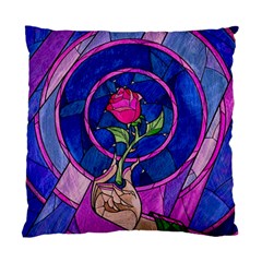 Enchanted Rose Stained Glass Standard Cushion Case (two Sides) by Sudhe