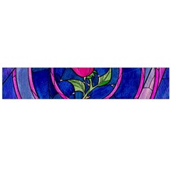 Enchanted Rose Stained Glass Large Flano Scarf  by Sudhe