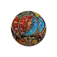 Grateful Dead Rock Band Rubber Round Coaster (4 Pack) 