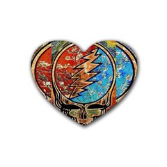 Grateful Dead Rock Band Heart Coaster (4 Pack)  by Sudhe