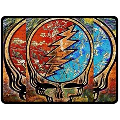 Grateful Dead Rock Band Fleece Blanket (large)  by Sudhe