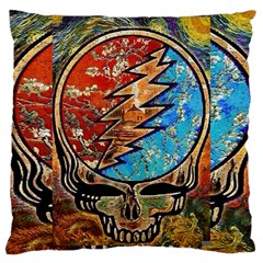 Grateful Dead Rock Band Large Cushion Case (one Side) by Sudhe