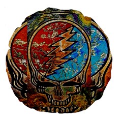 Grateful Dead Rock Band Large 18  Premium Flano Round Cushions by Sudhe