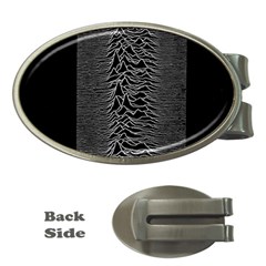 Grayscale Joy Division Graph Unknown Pleasures Money Clips (oval)  by Sudhe