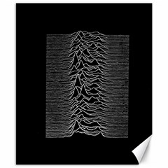 Grayscale Joy Division Graph Unknown Pleasures Canvas 8  X 10  by Sudhe