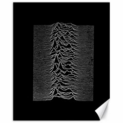 Grayscale Joy Division Graph Unknown Pleasures Canvas 16  X 20  by Sudhe