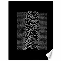 Grayscale Joy Division Graph Unknown Pleasures Canvas 36  X 48  by Sudhe