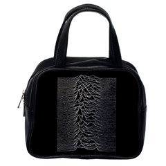 Grayscale Joy Division Graph Unknown Pleasures Classic Handbag (one Side) by Sudhe