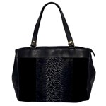 Grayscale Joy Division Graph Unknown Pleasures Oversize Office Handbag Front