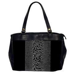 Grayscale Joy Division Graph Unknown Pleasures Oversize Office Handbag (2 Sides) by Sudhe