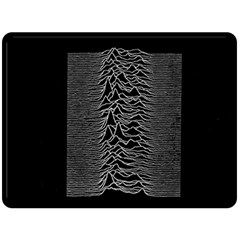 Grayscale Joy Division Graph Unknown Pleasures Fleece Blanket (large)  by Sudhe