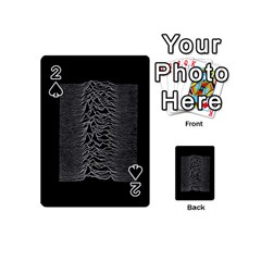 Grayscale Joy Division Graph Unknown Pleasures Playing Cards 54 (mini) by Sudhe