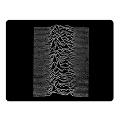 Grayscale Joy Division Graph Unknown Pleasures Double Sided Fleece Blanket (small)  by Sudhe