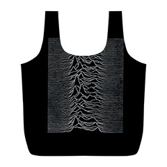 Grayscale Joy Division Graph Unknown Pleasures Full Print Recycle Bag (l) by Sudhe