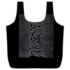 Grayscale Joy Division Graph Unknown Pleasures Full Print Recycle Bag (xl) by Sudhe