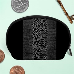 Grayscale Joy Division Graph Unknown Pleasures Accessory Pouch (large) by Sudhe