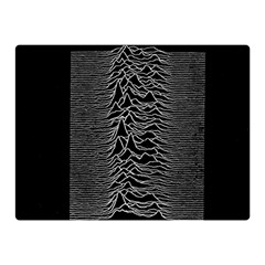 Grayscale Joy Division Graph Unknown Pleasures Double Sided Flano Blanket (mini)  by Sudhe