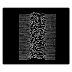 Grayscale Joy Division Graph Unknown Pleasures Double Sided Flano Blanket (small)  by Sudhe