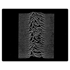 Grayscale Joy Division Graph Unknown Pleasures Double Sided Flano Blanket (medium)  by Sudhe