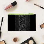 Grayscale Joy Division Graph Unknown Pleasures Cosmetic Bag (XS) Back