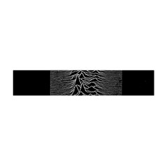 Grayscale Joy Division Graph Unknown Pleasures Flano Scarf (mini) by Sudhe