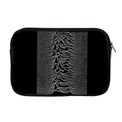 Grayscale Joy Division Graph Unknown Pleasures Apple Macbook Pro 17  Zipper Case by Sudhe