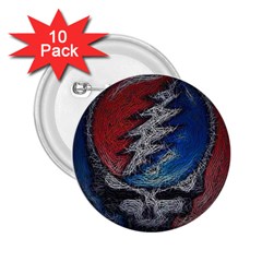 Grateful Dead Logo 2 25  Buttons (10 Pack)  by Sudhe