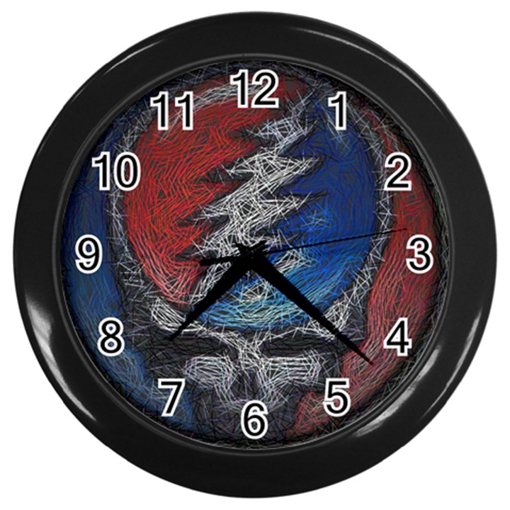 Grateful Dead Logo Wall Clock (Black)