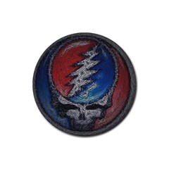 Grateful Dead Logo Rubber Round Coaster (4 Pack)  by Sudhe