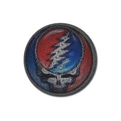 Grateful Dead Logo Magnet 3  (round) by Sudhe