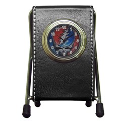 Grateful Dead Logo Pen Holder Desk Clock by Sudhe