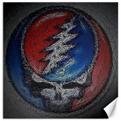 Grateful Dead Logo Canvas 16  X 16  by Sudhe