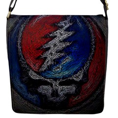 Grateful Dead Logo Flap Closure Messenger Bag (s) by Sudhe