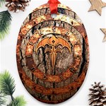 Queensryche Heavy Metal Hard Rock Bands Logo On Wood Oval Ornament (Two Sides) Front