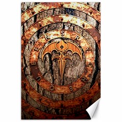 Queensryche Heavy Metal Hard Rock Bands Logo On Wood Canvas 20  X 30  by Sudhe