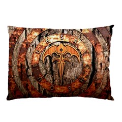 Queensryche Heavy Metal Hard Rock Bands Logo On Wood Pillow Case by Sudhe