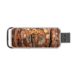 Queensryche Heavy Metal Hard Rock Bands Logo On Wood Portable Usb Flash (one Side) by Sudhe