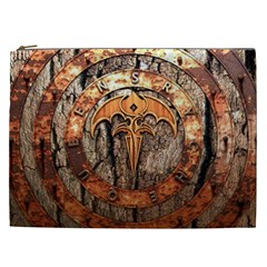 Queensryche Heavy Metal Hard Rock Bands Logo On Wood Cosmetic Bag (xxl) by Sudhe