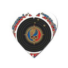 The Grateful Dead Heart Magnet by Sudhe