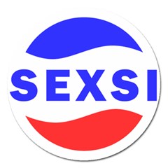 Sexsi Sexy Logo Magnet 5  (round) by Sudhe