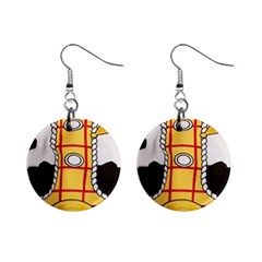 Woody Toy Story Mini Button Earrings