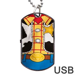 Woody Toy Story Dog Tag Usb Flash (two Sides) by Sudhe