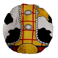 Woody Toy Story Large 18  Premium Flano Round Cushions by Sudhe